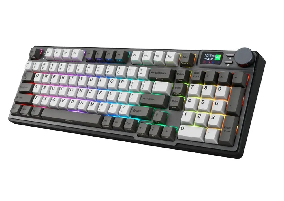 [最新產品] i-Rocks K85R RGB Hot-Swappable 石墨灰 Graphite Grey 無線機械鍵盤 (奶茶軸) - KB-IK85RMG