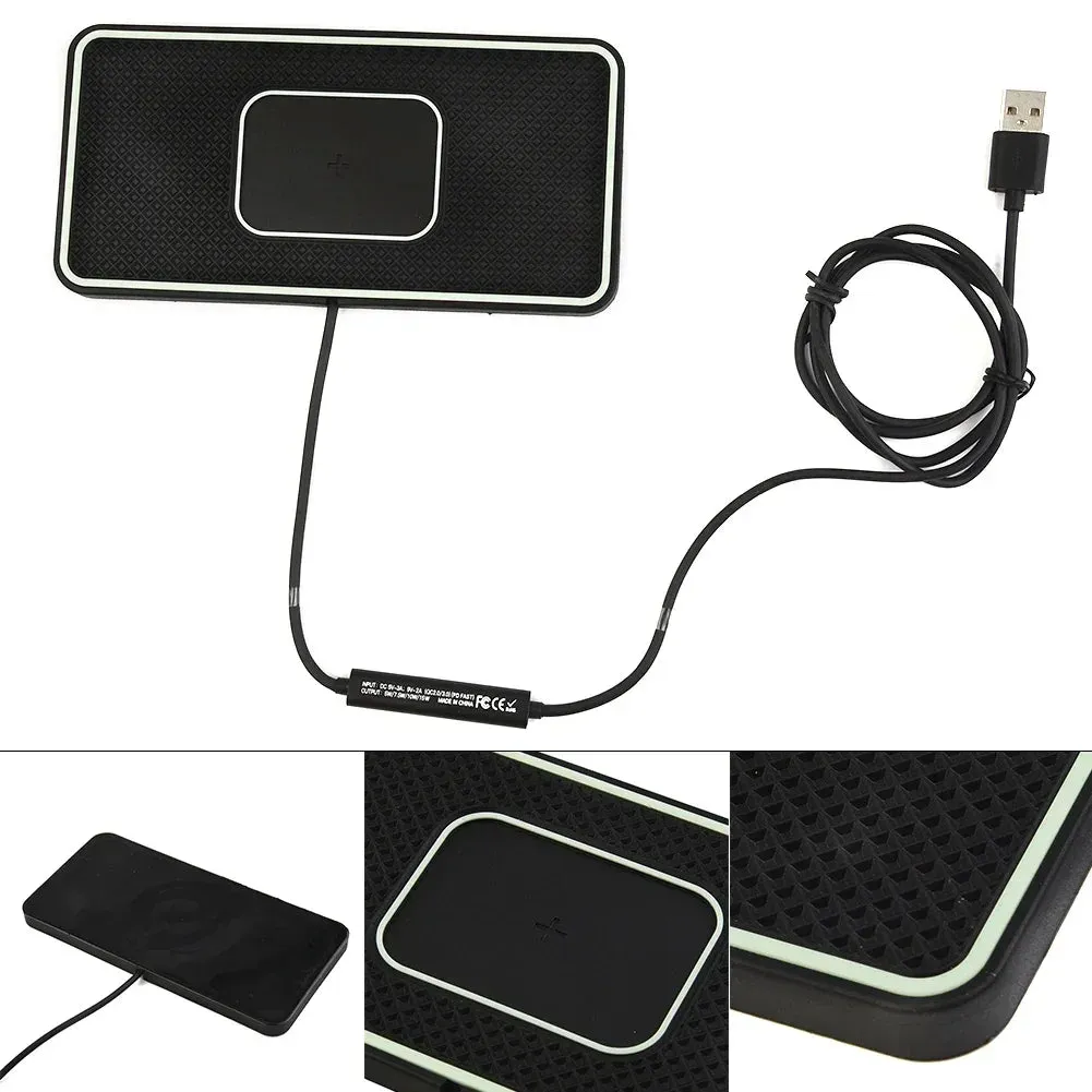 15W Wireless Car Charger Pad – Fast Charging Phone Stand