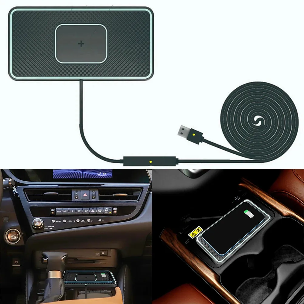 15W Wireless Car Charger Pad – Fast Charging Phone Stand