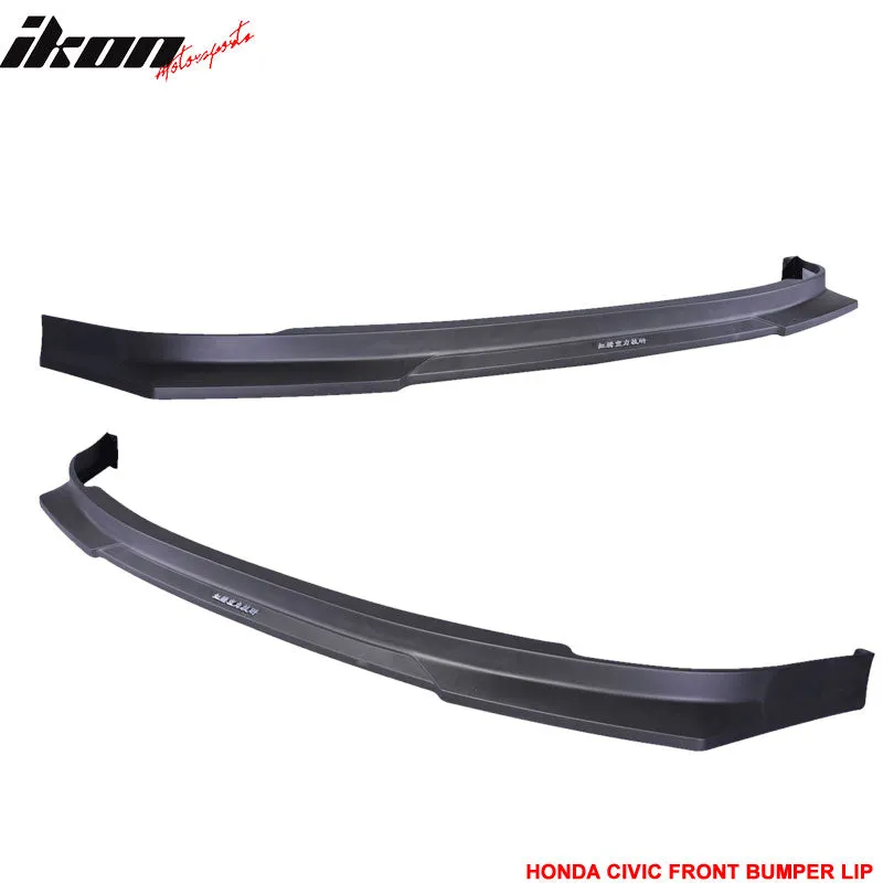 2001-2003 Honda Civic 2Dr 4Dr HCL Style Front Bumper Lip Spoiler PP