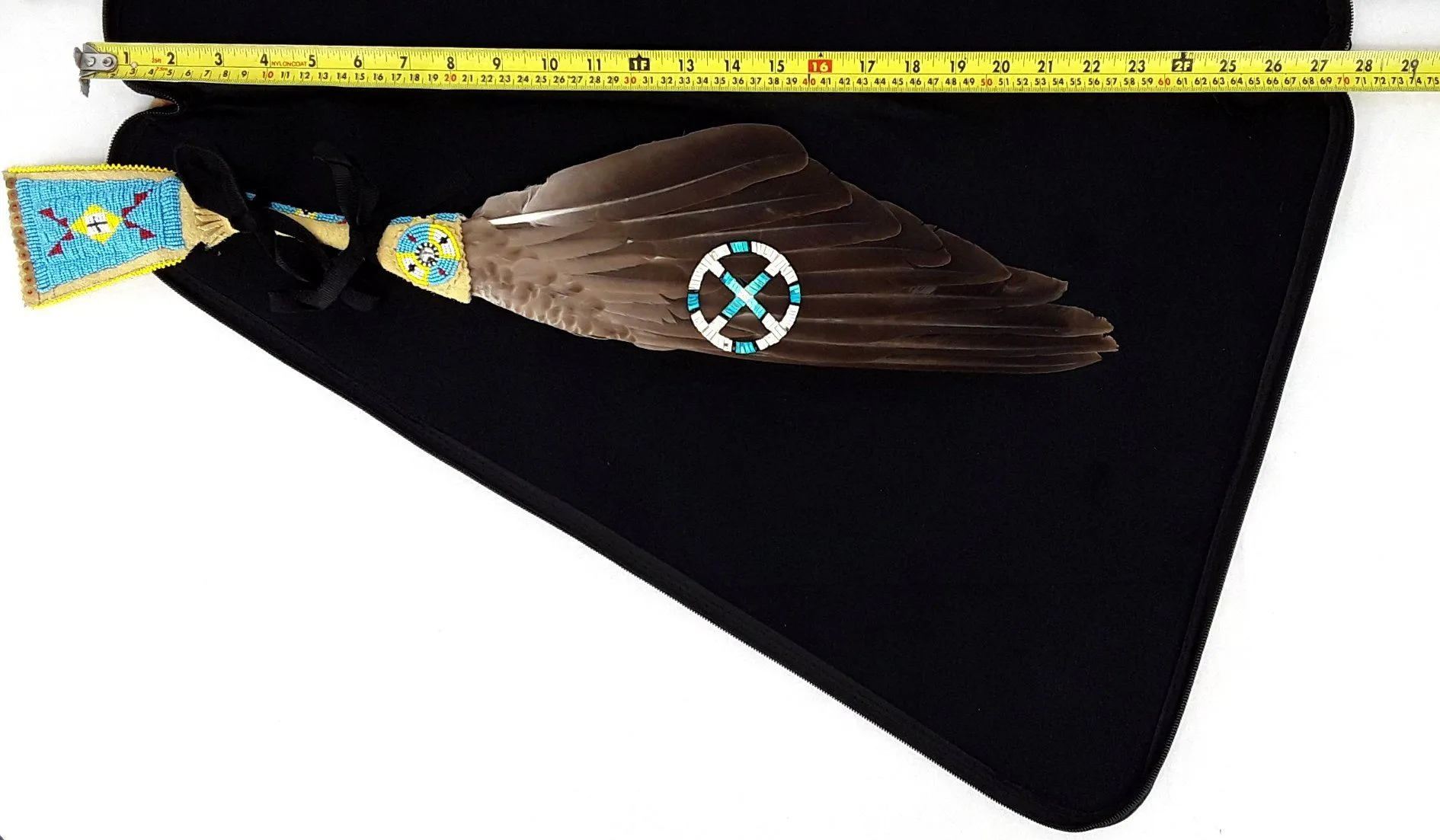 27 Inch Fan Case - Buffalo Jump Sage