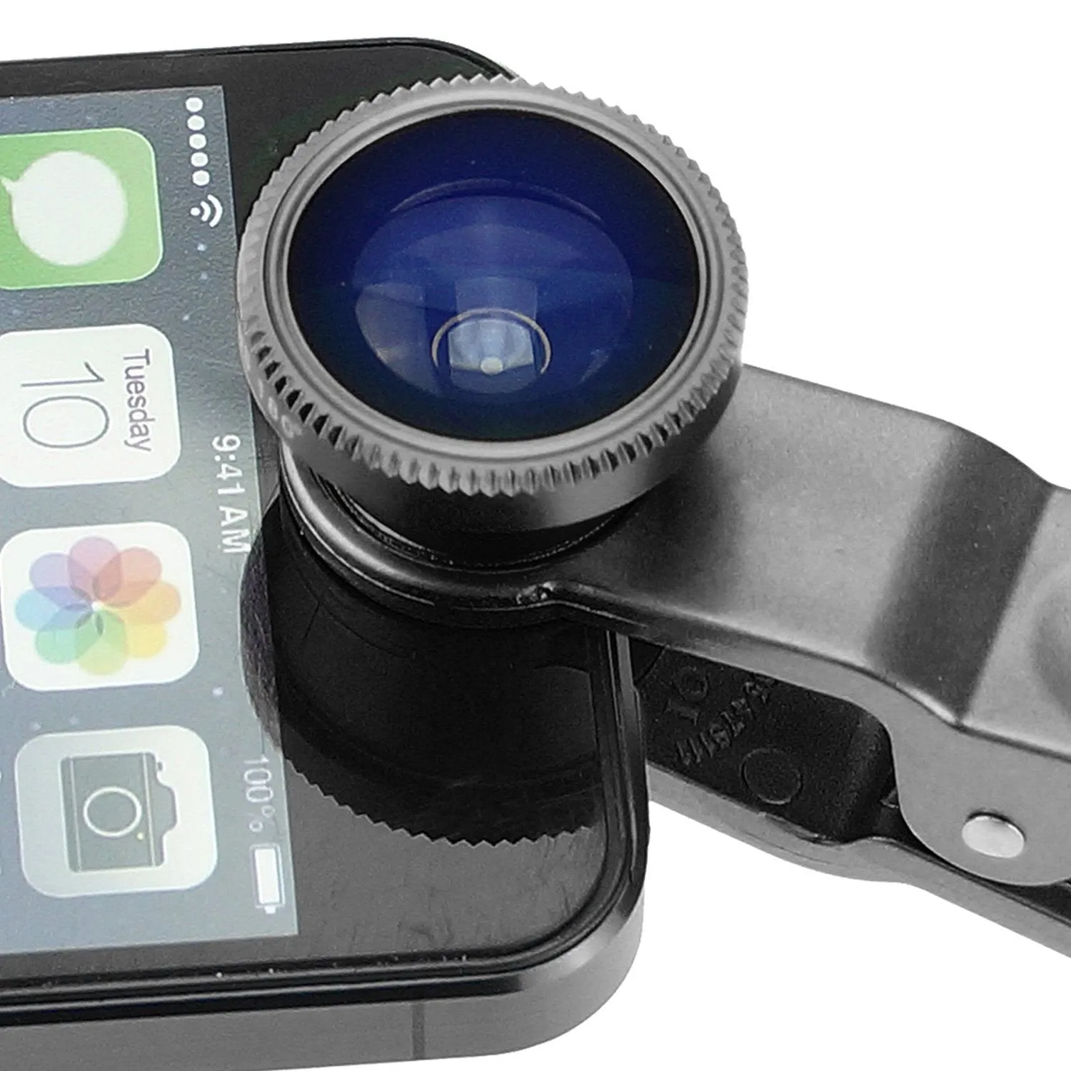 3 in 1 Cell Phone Camera Lens Kit -Fish Eye Lens, 2 in 1 Macro Lens & Wide Angle Lens Compatible for Android/iOS Devices