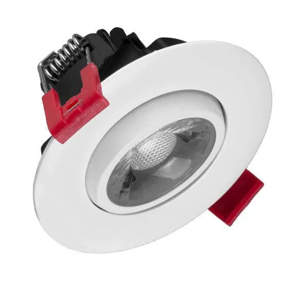 3-inch LED Gimbal Recessed Downlight in White, 5000K