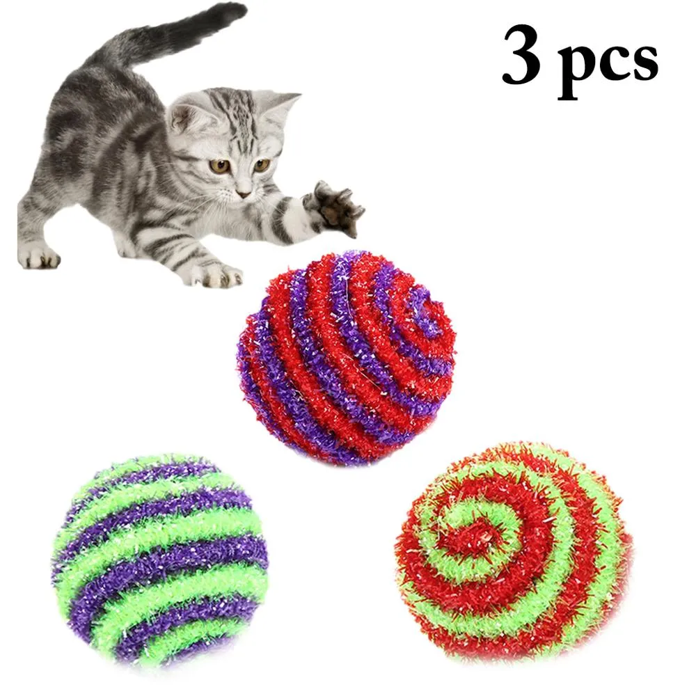 3 pieces Plush Mouse Scratch Bite Resistance Interactive Mouse Toy