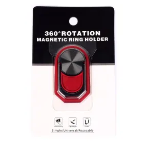 360 Rotation Magnetic Ring Holder- Red