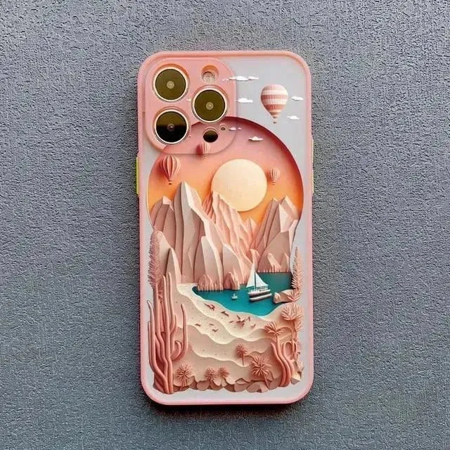 3D Beautiful Landscape Art Case (For iPhones)