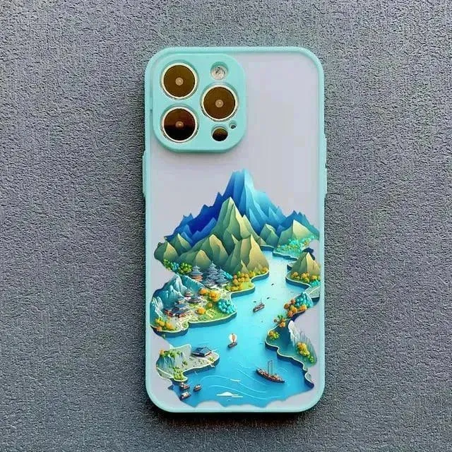 3D Beautiful Landscape Art Case (For iPhones)