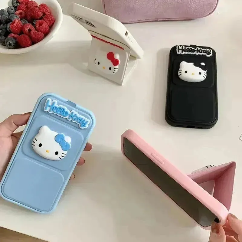 3D Hello Kitty Folding Stand Phone Case (For iPhones)