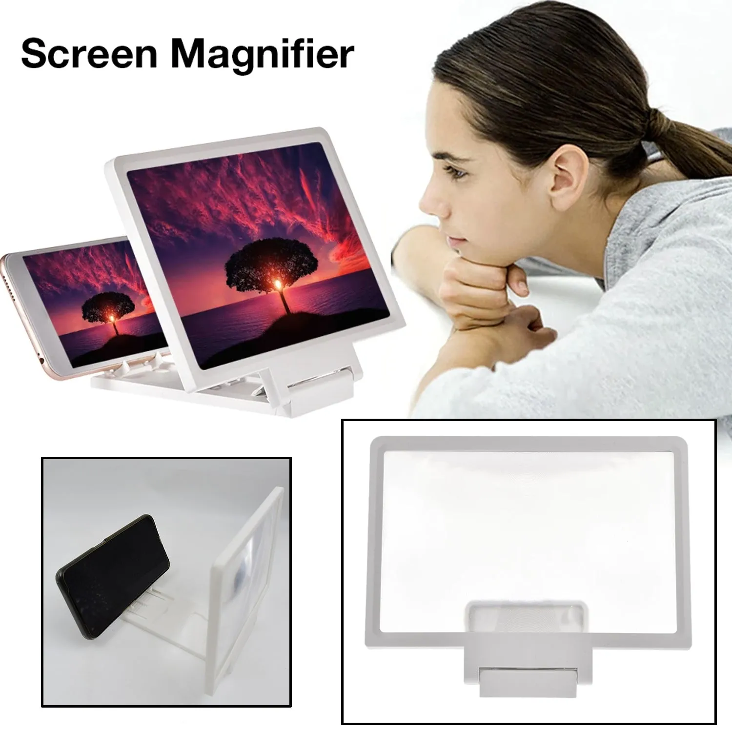 3D Phone Screen Magnifier Video Screen Amplifier