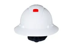 3M™ Full Brim Hard Hat H-801R-UV, White 4-Point Ratchet Suspension, with
Uvicator, 20 EA/Case