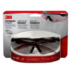 3M™ Performance Eyewear Anti-Fog, 47091H1-DC, Black/Red, Gray Lens,
4/case