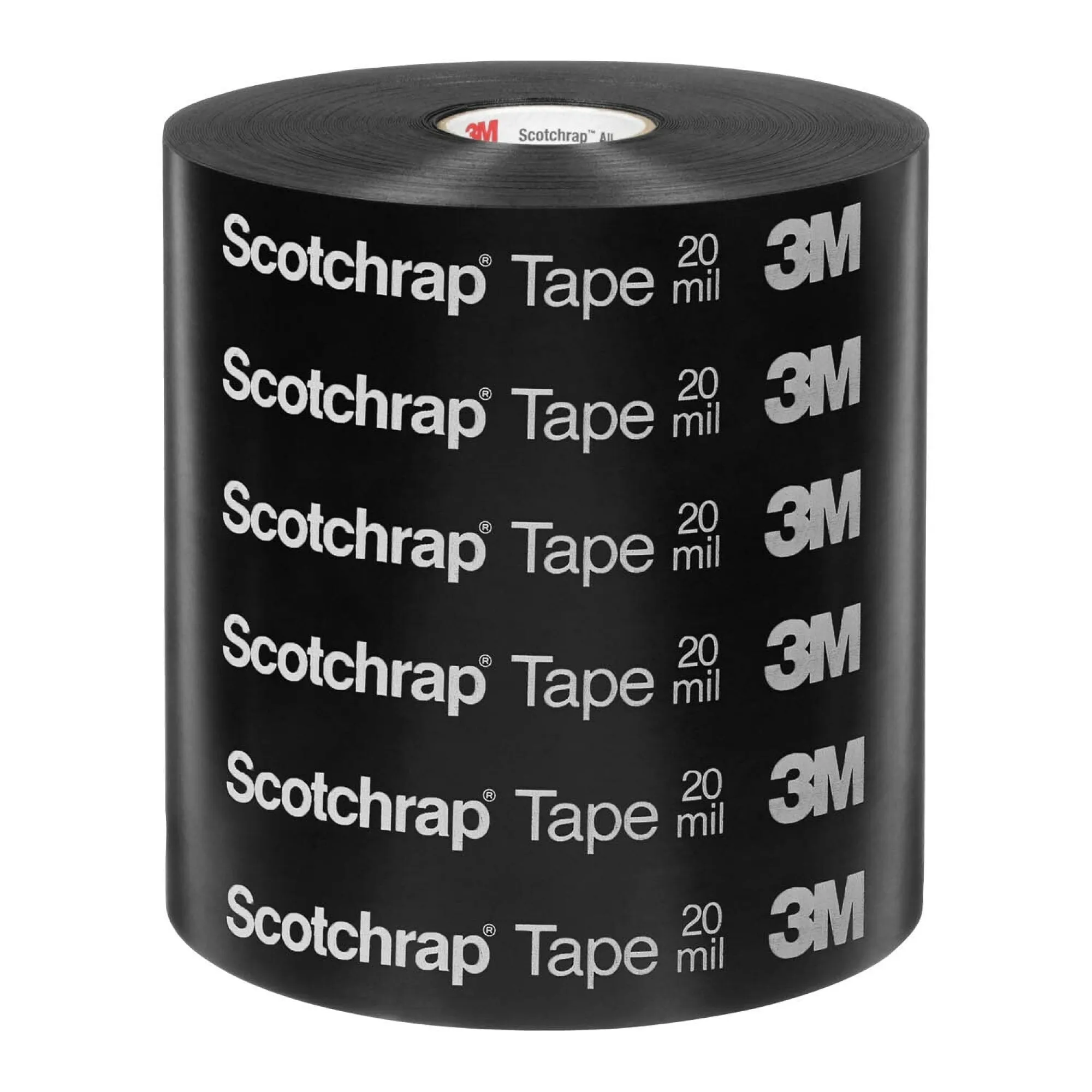 3M Scotchrap Vinyl Corrosion Protection Tape 51, 6 in x 100 ft,Printed, Black