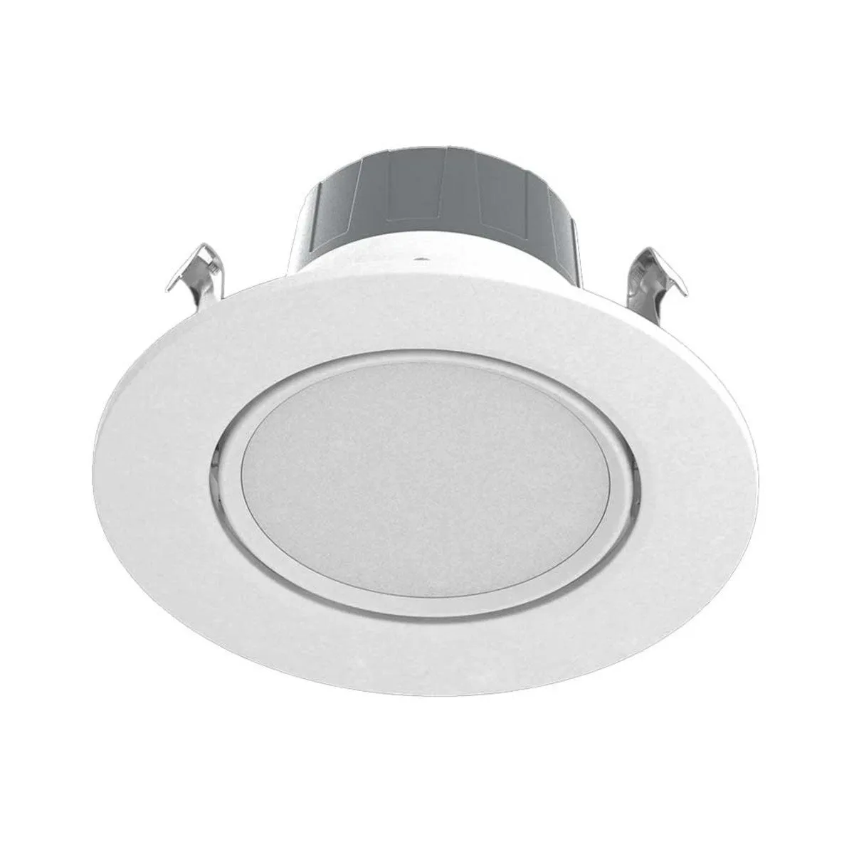 4 inch Gimbal Retrofit LED Can Light, 8 Watts, 750 Lumens, Selectable 2700K to 5000K, White Finish