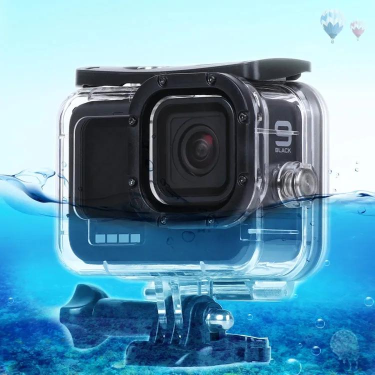 45m Waterproof Housing Protective Case with Buckle Basic Mount & Screw For GoPro HERO10 Black / HERO9 Black