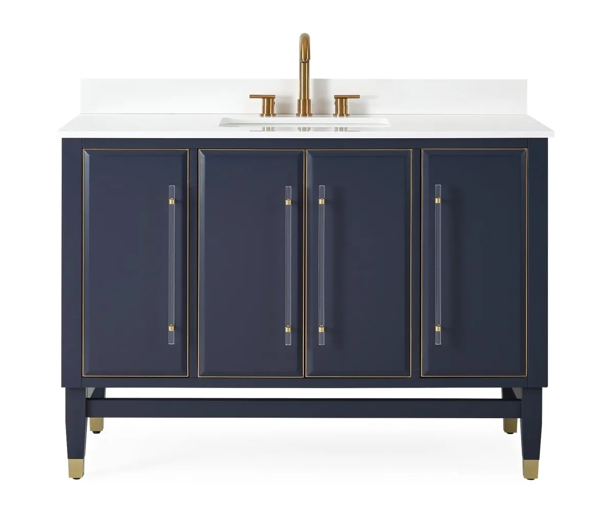 48" Tennant Brand Navy Blue Bertone Bathroom Sink Vanity - Model # Q169NB-48QT