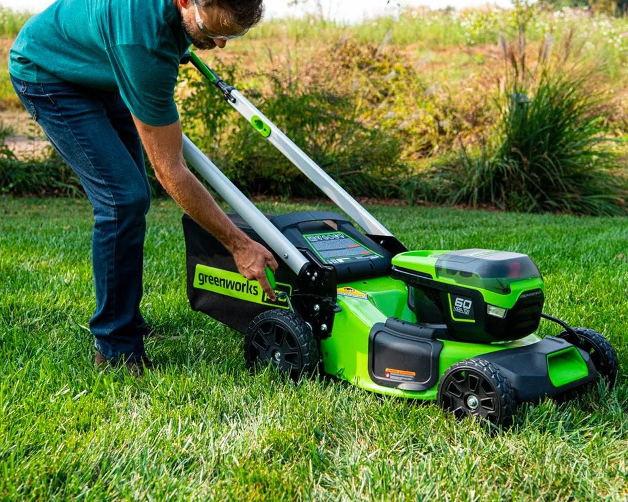 60V 21" Cordless Battery Push Mower 3pc Combo Kit w/ (1) 60V 5.0Ah and (1) 2.0Ah Battery & Chargers