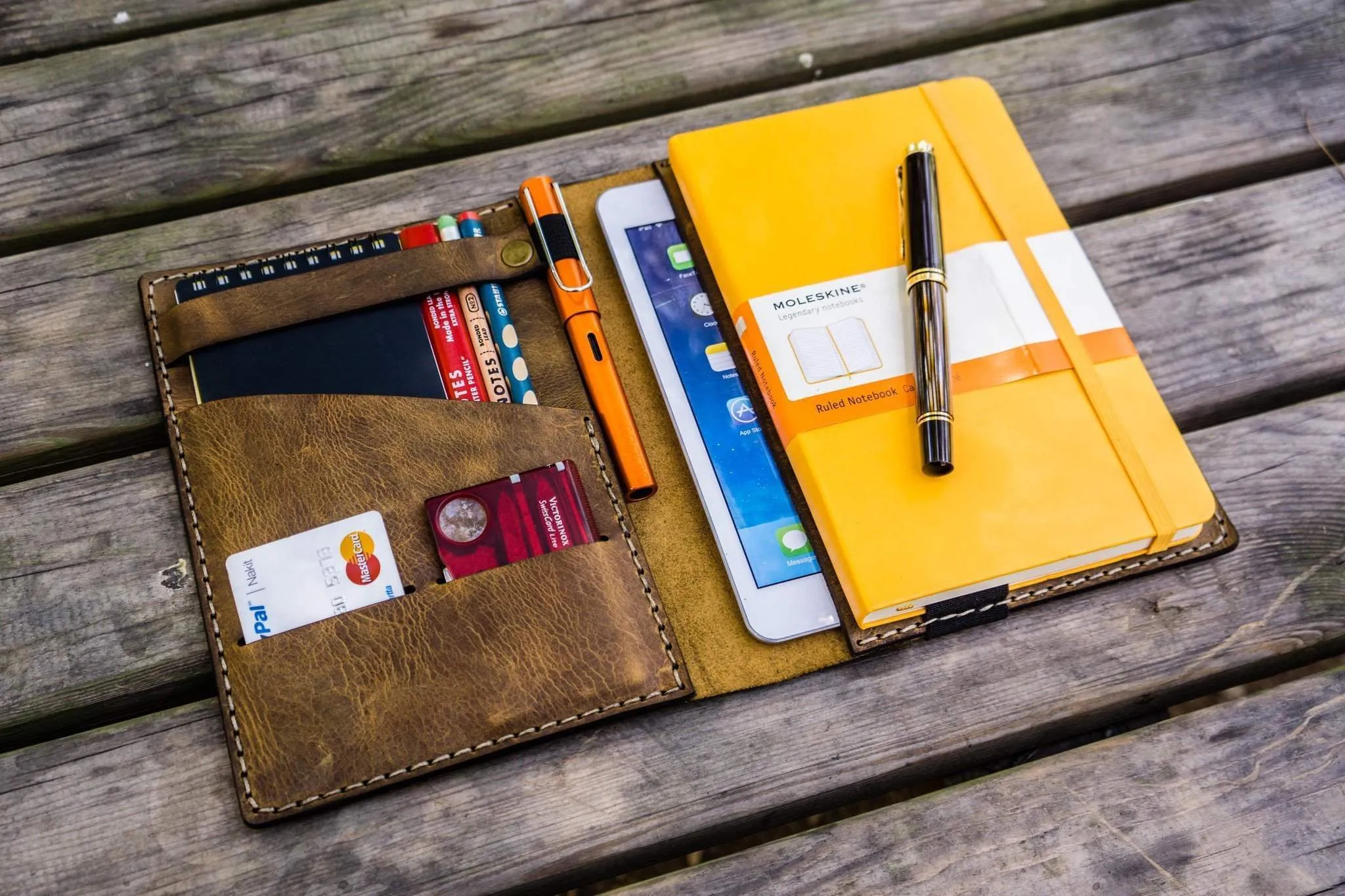 A5 Leather Notebook Cover for Leuchtturm1917 - Crazy Horse Brown