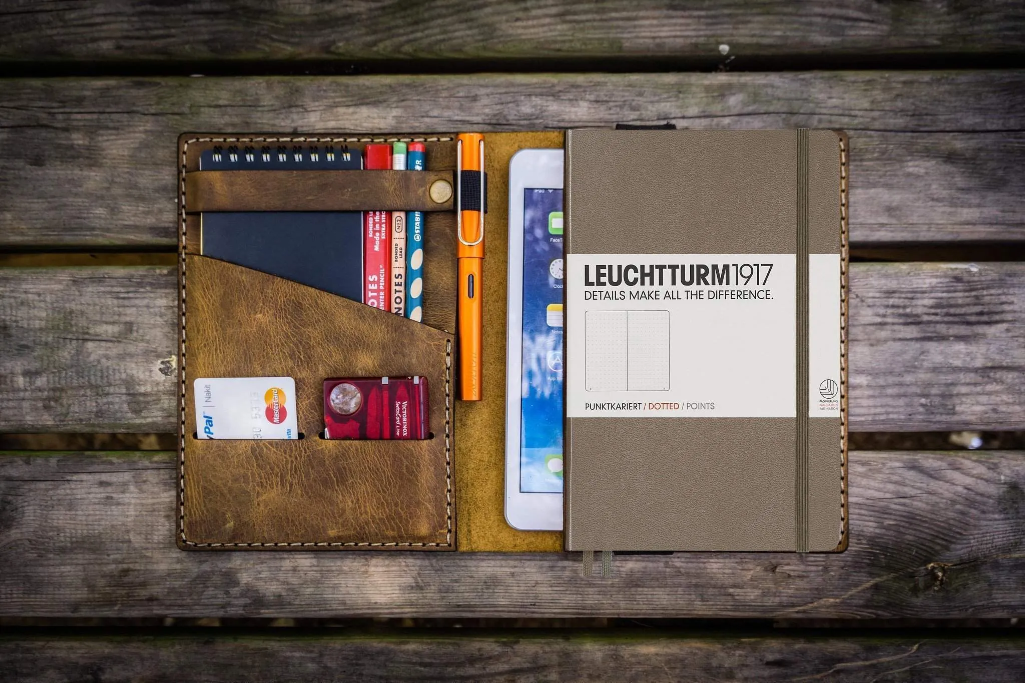 A5 Leather Notebook Cover for Leuchtturm1917 - Crazy Horse Brown