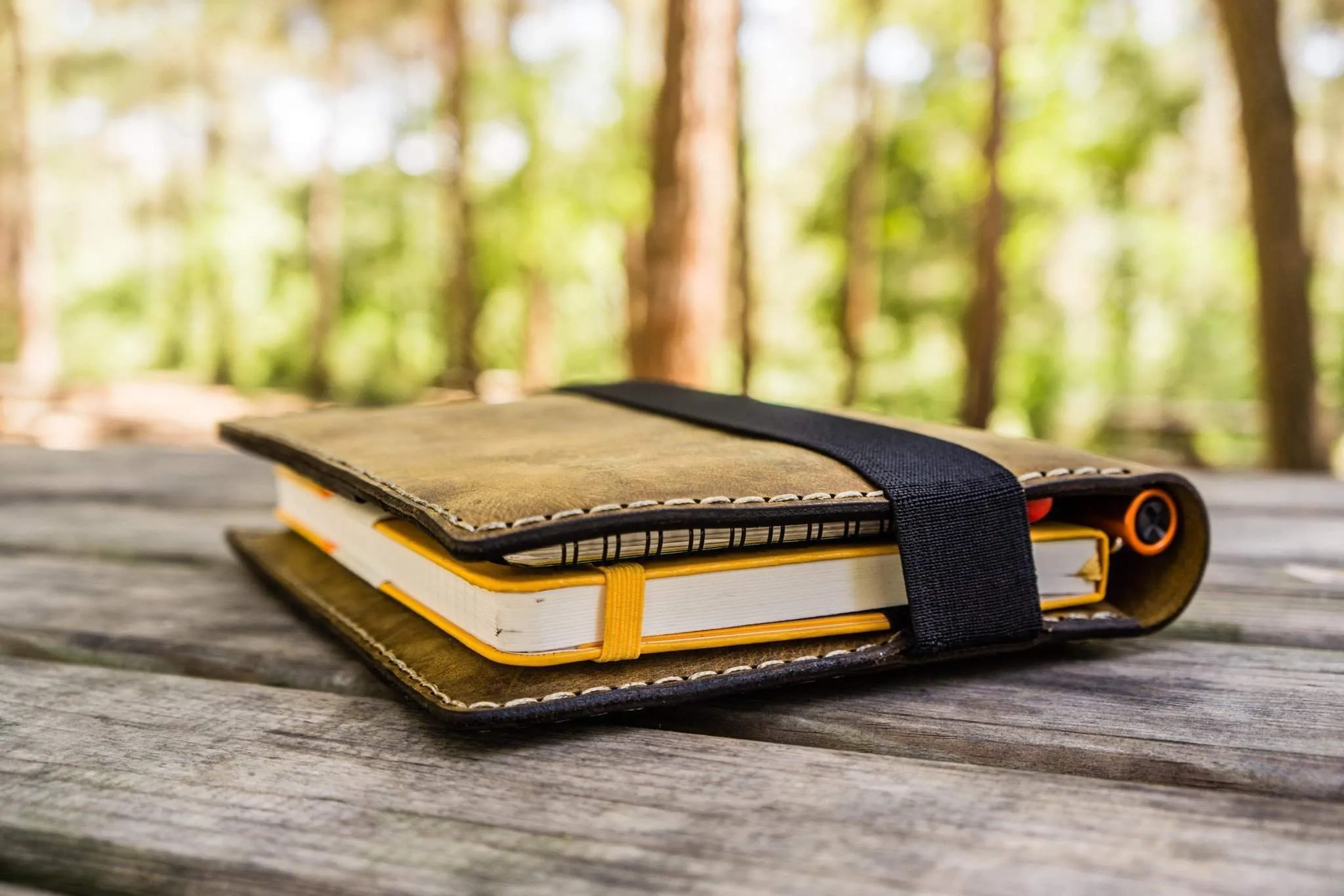 A5 Leather Notebook Cover for Leuchtturm1917 - Crazy Horse Brown