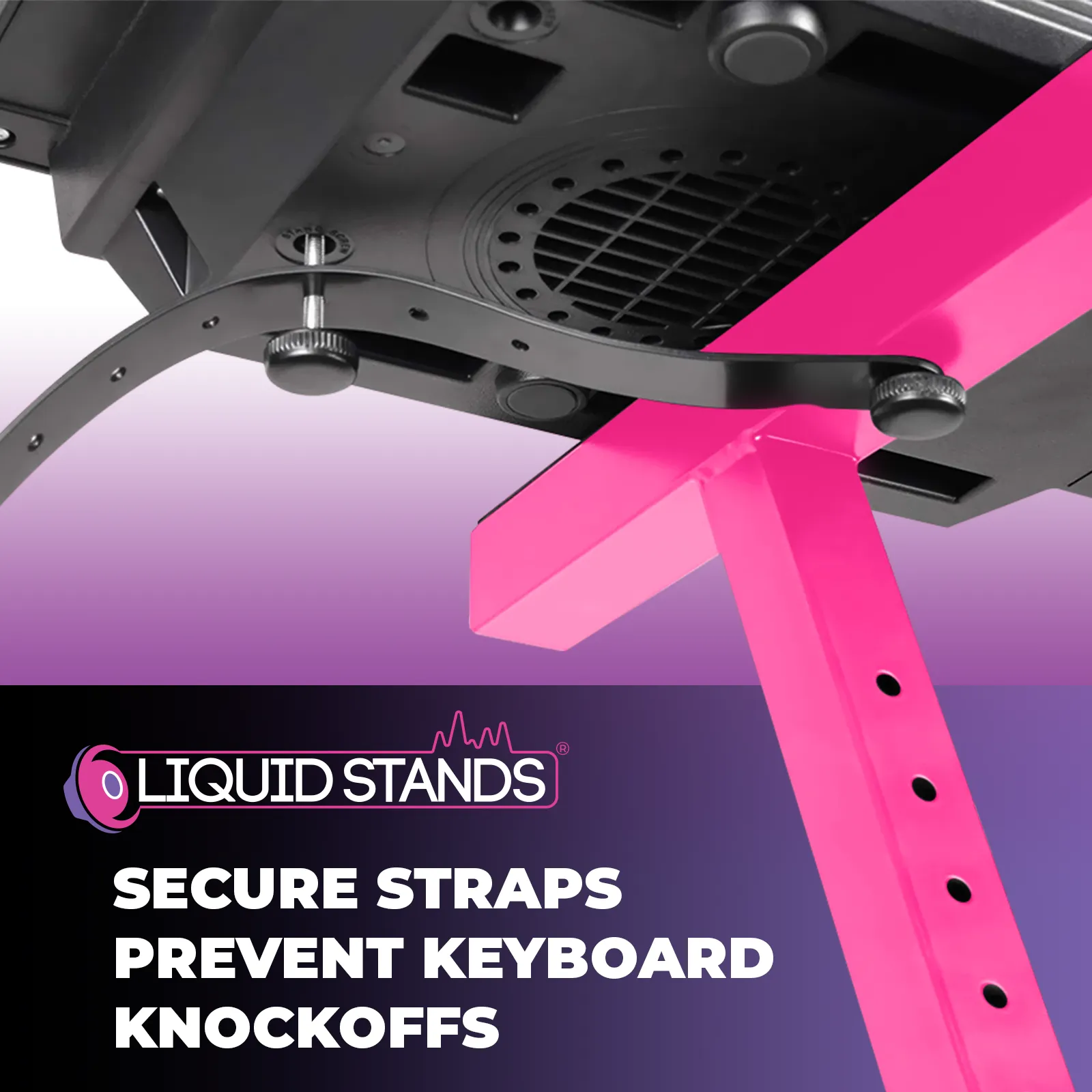 Adjustable Z Shape Pink Keyboard Stand