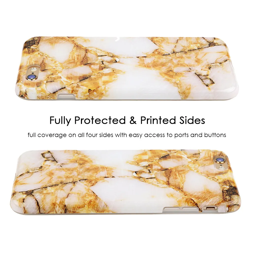 Amber Gold Marble iPhone Case