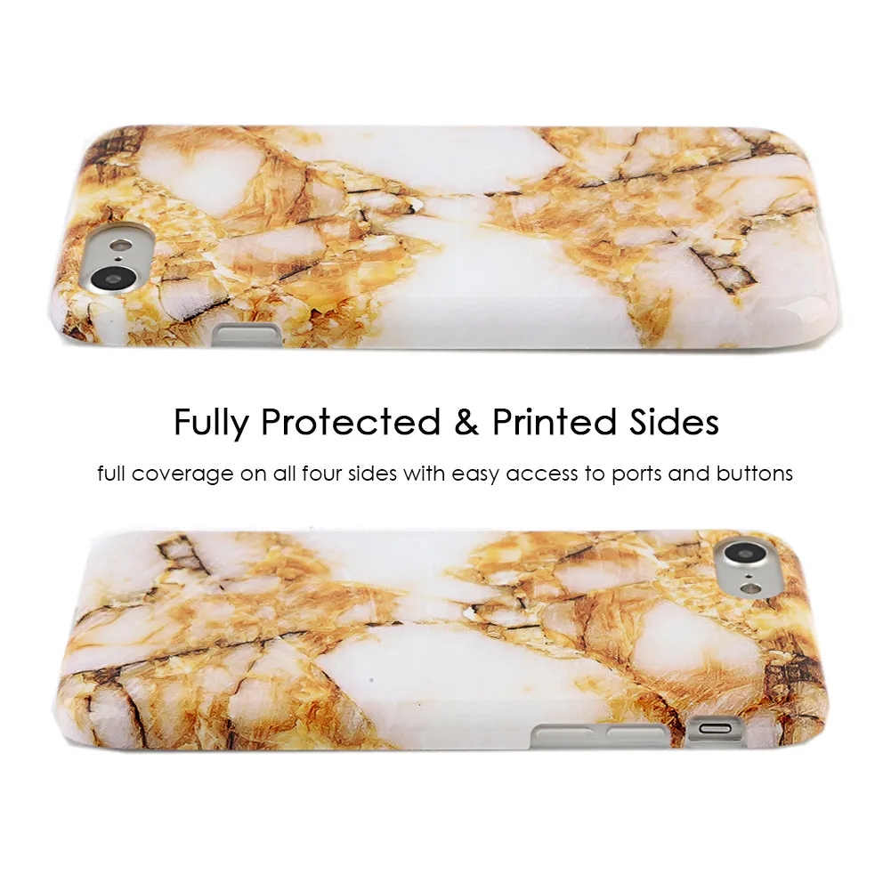 Amber Gold Marble iPhone Case