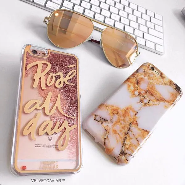 Amber Gold Marble iPhone Case