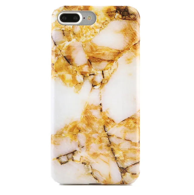 Amber Gold Marble iPhone Case