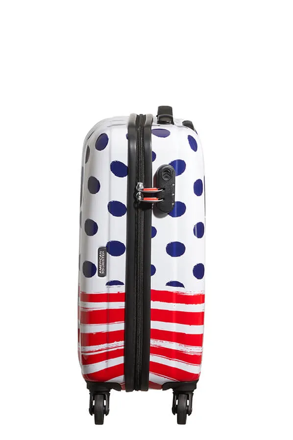 American Tourister Disney Legends 55cm Alfatwist Cabin Spinner | Mickey Blue Dot