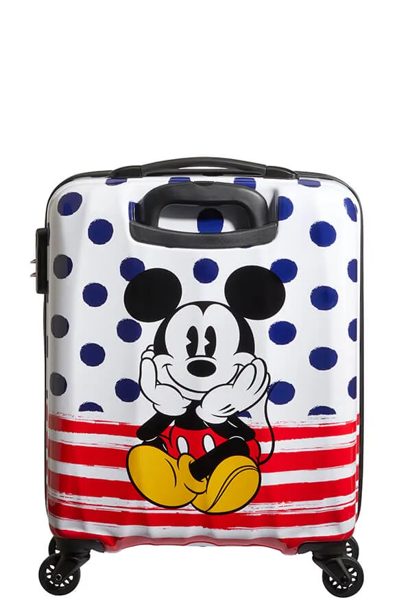 American Tourister Disney Legends 55cm Alfatwist Cabin Spinner | Mickey Blue Dot