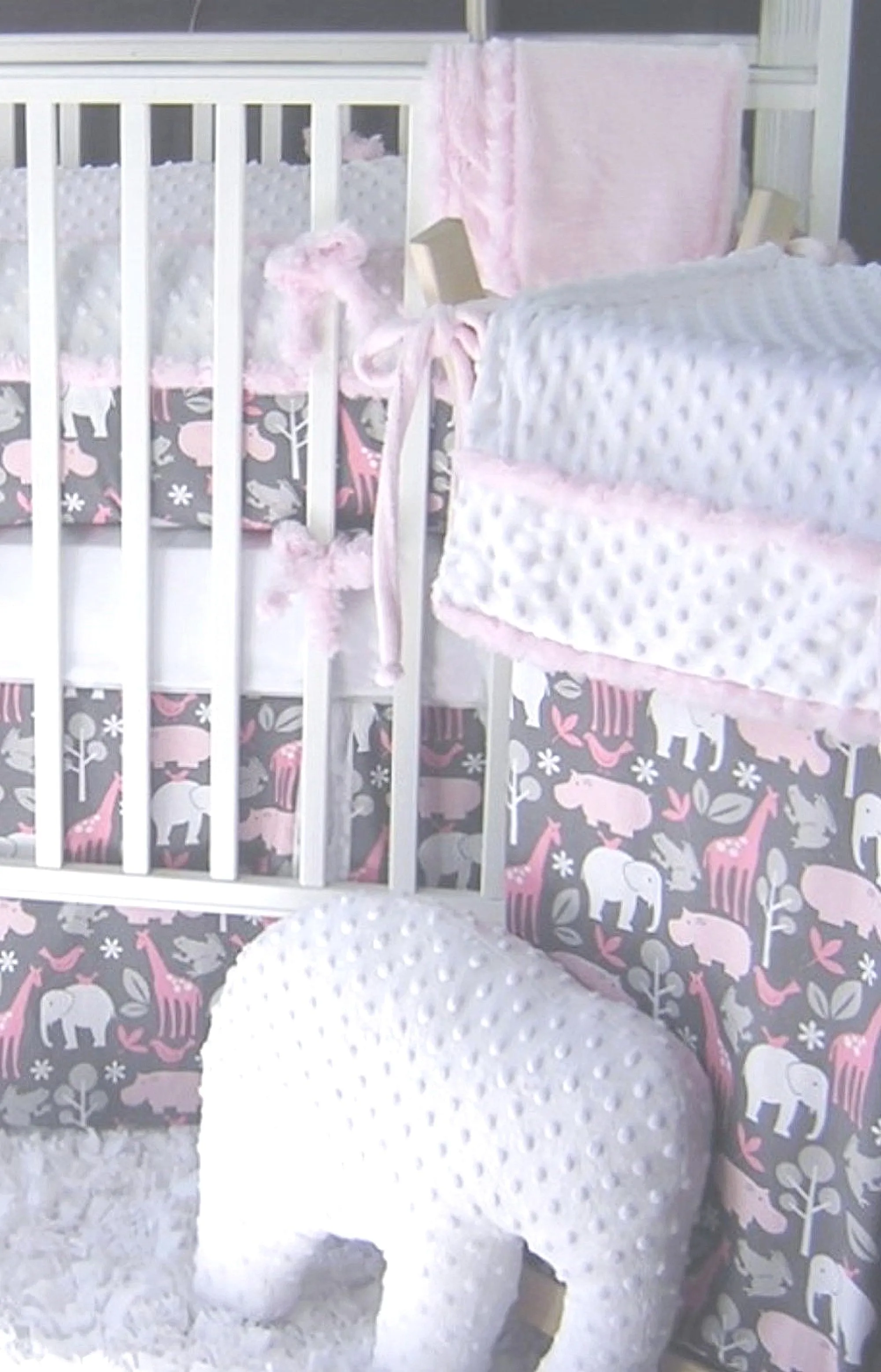 Animal Cookies Pink Window Valance