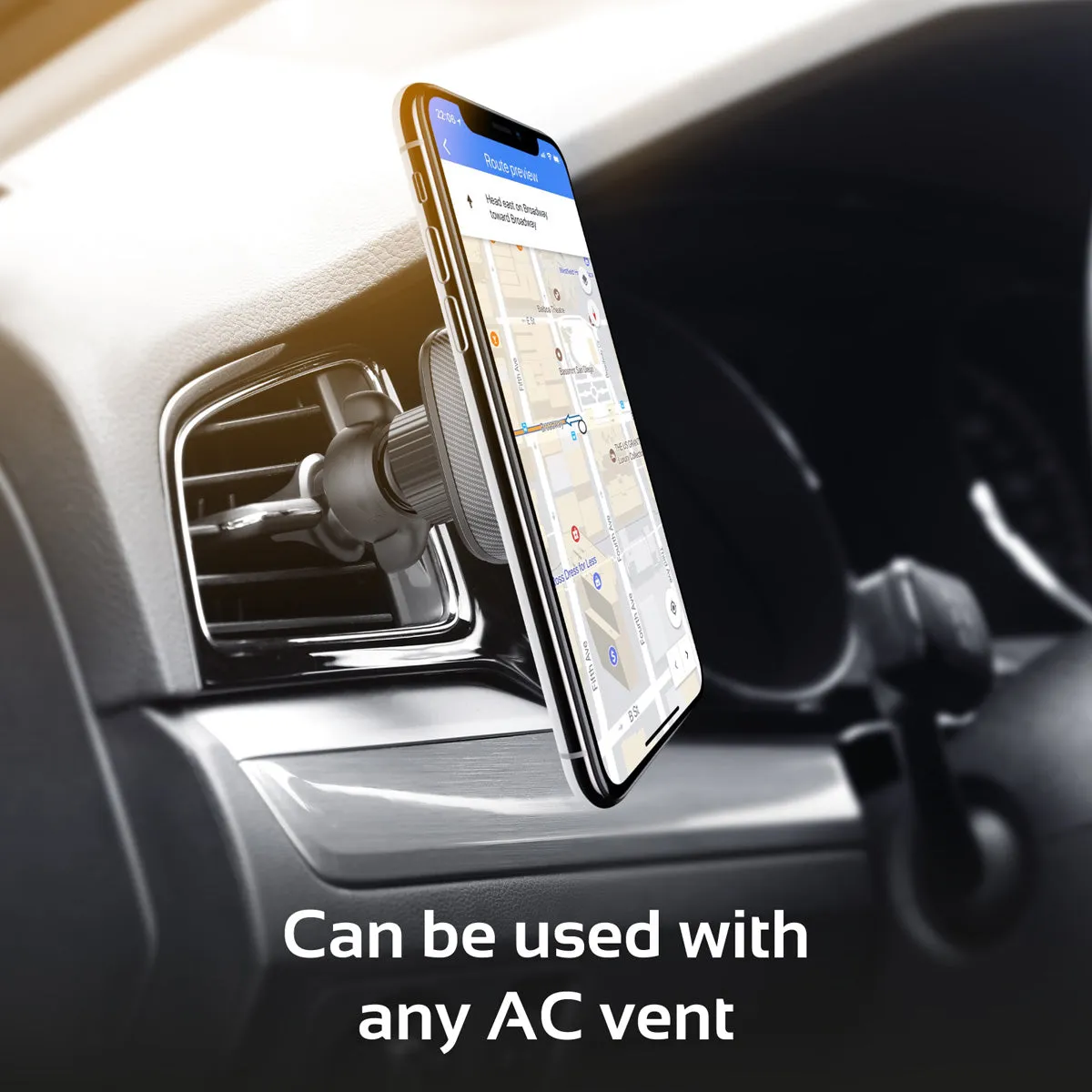 Anti-Slip Magnetic Car AC Vent Smartphone Mount