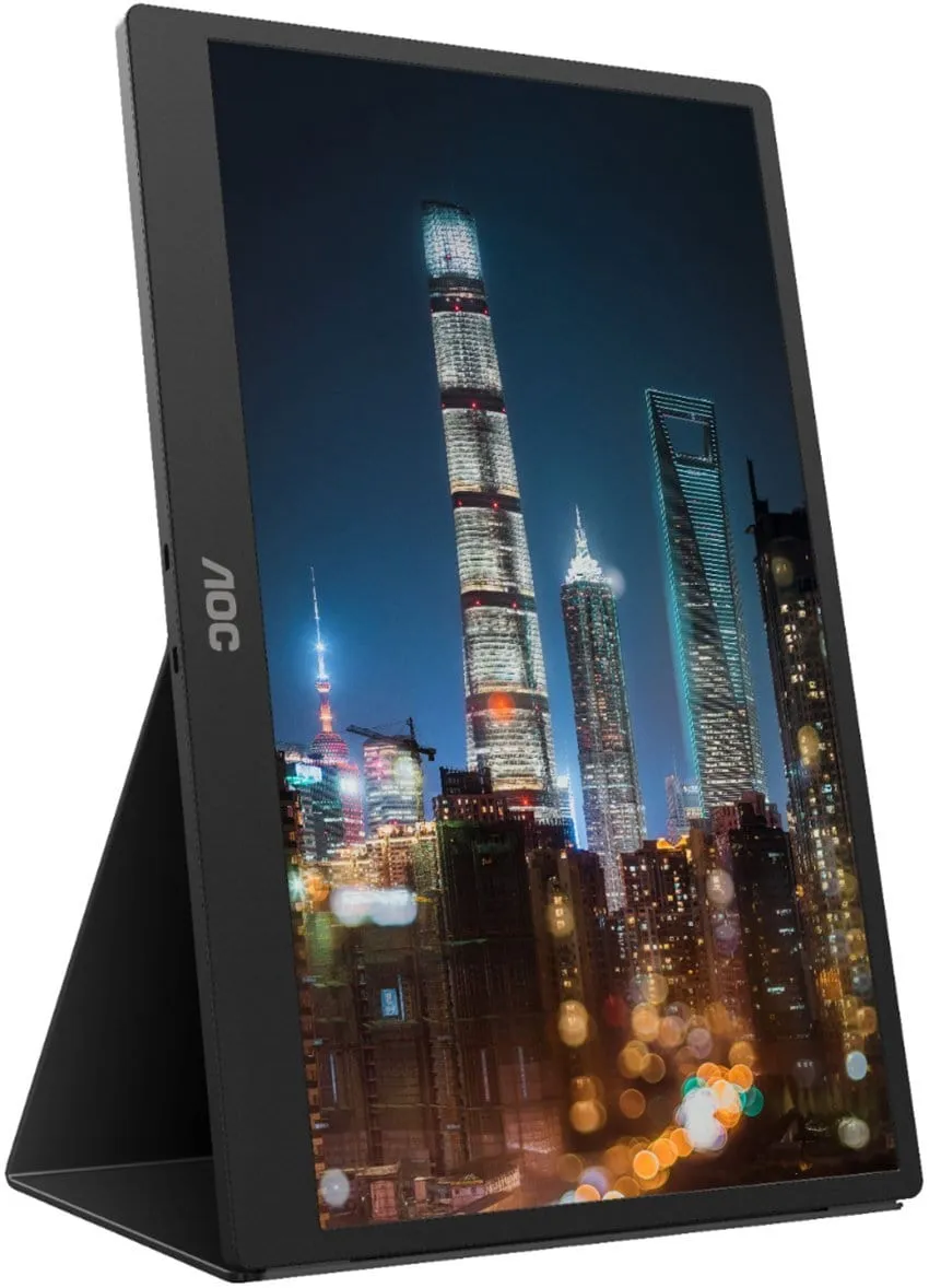 AOC 16" Touch-Enabled 1920 x 1080 60Hz Portable Monitor - Certified Refurbished