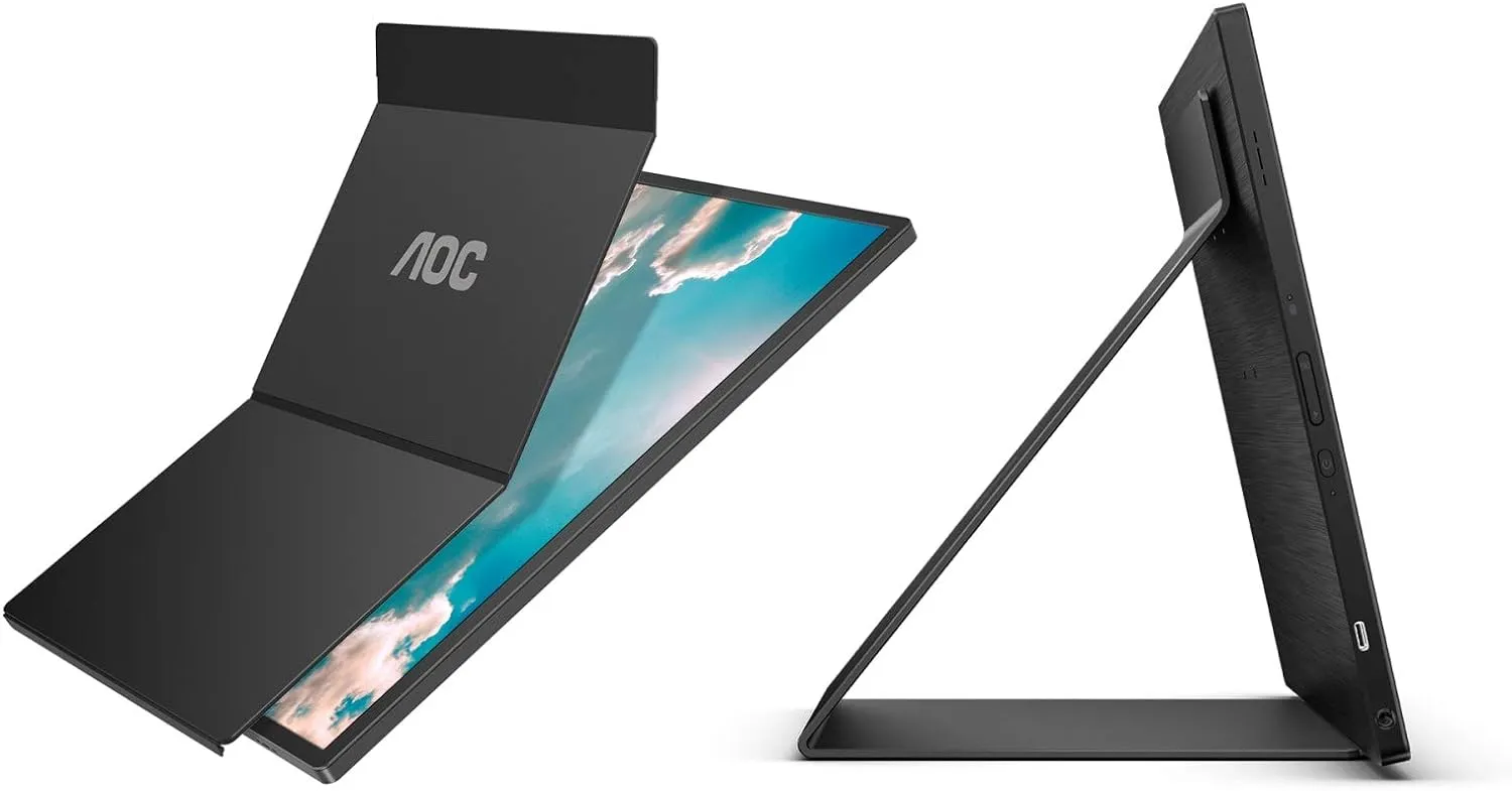 AOC 16" Touch-Enabled 1920 x 1080 60Hz Portable Monitor - Certified Refurbished