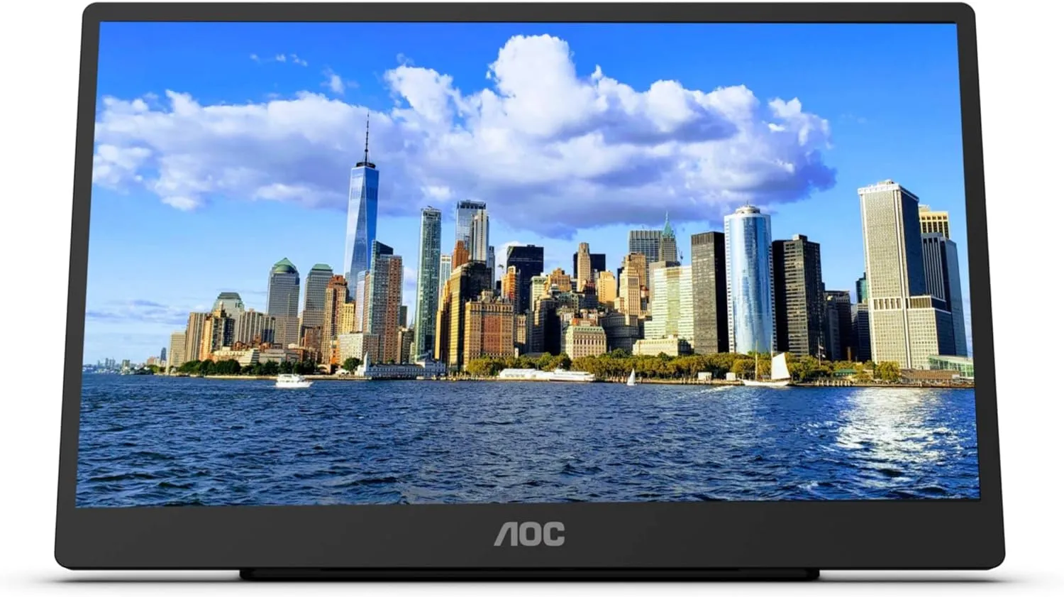 AOC 16" Touch-Enabled 1920 x 1080 60Hz Portable Monitor - Certified Refurbished