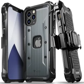 Apple iPhone 12 Pro Max Military Grade Belt Clip Case with Kickstand