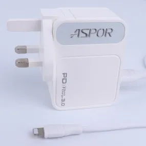 Aspor A838 30W PD Fast Charger - White