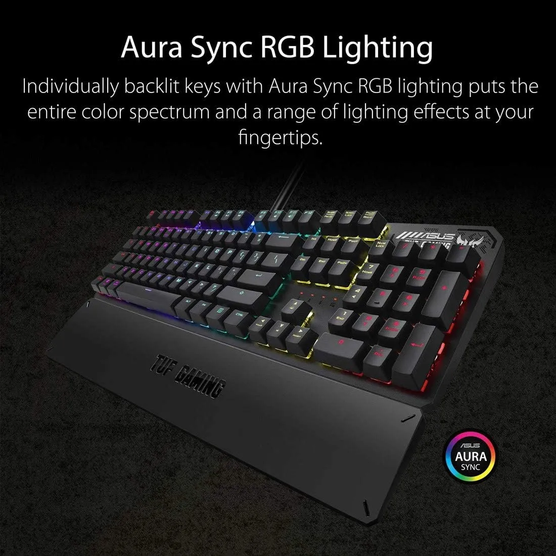 ASUS 華碩 TUF Gaming K3 RGB 機械遊戲鍵盤 (紅軸)(90MP01Q0-BKUA00)