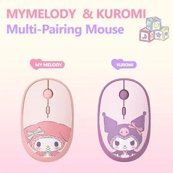 Authentic★Sanrio★My Melody and Kuromi Multi Pairing Wireless Silent Mouse★Sleep Mode/ Invisible