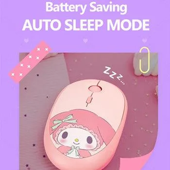 Authentic★Sanrio★My Melody and Kuromi Multi Pairing Wireless Silent Mouse★Sleep Mode/ Invisible