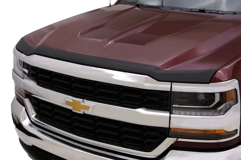 AVS 16-18 Chevy Silverado 1500 Aeroskin Low Profile Hood Shield - Matte Black