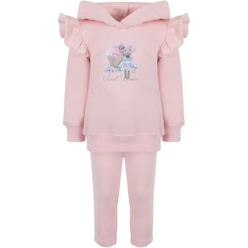 Baby Girls Pink Mouse Legging Set