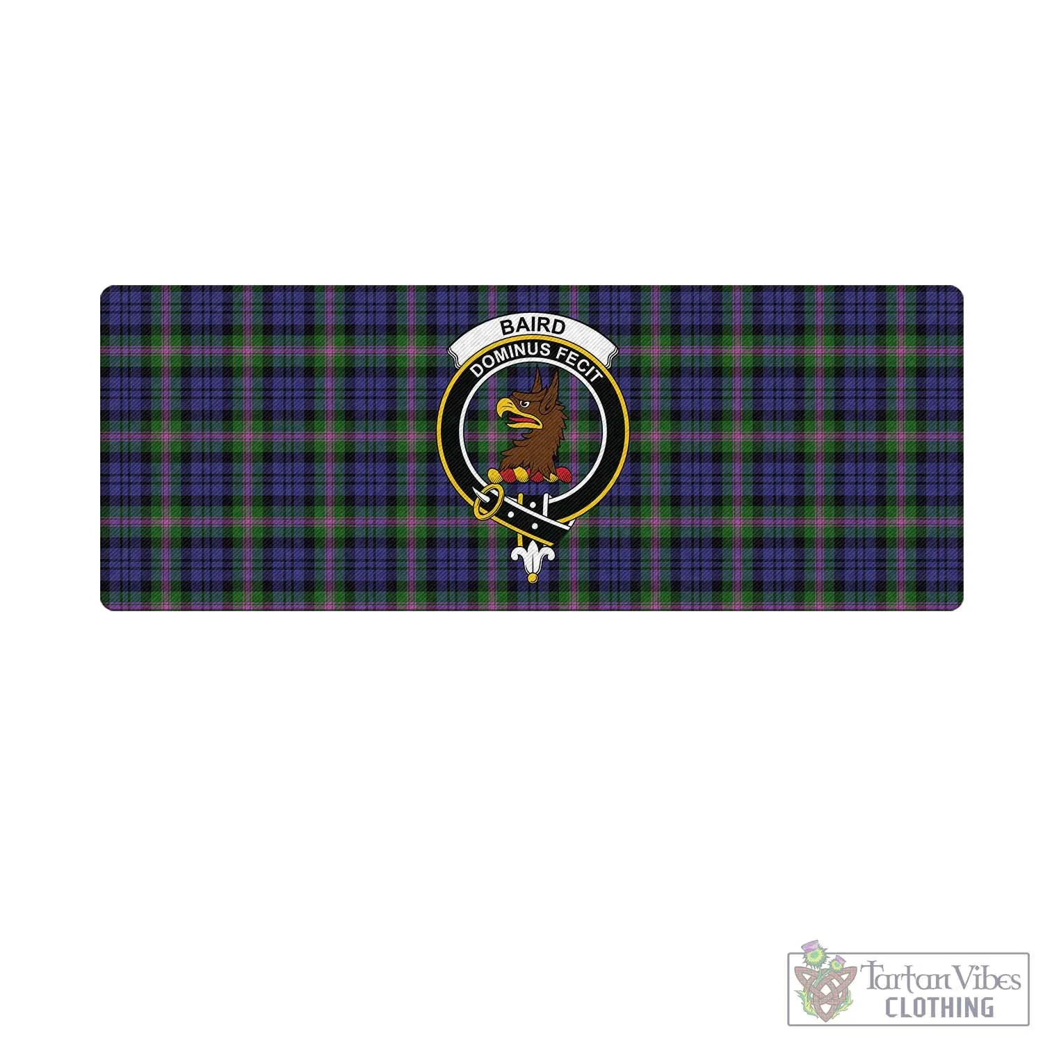 Baird Modern Tartan Mouse Pad with Family Crest