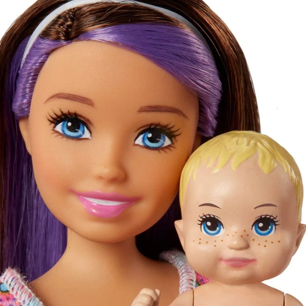 Barbie Babysitting Playset with Skipper Doll