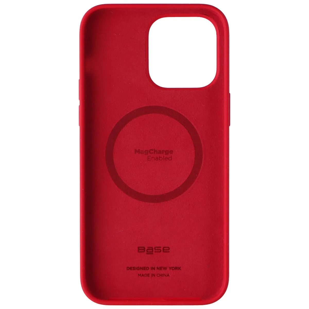 Base iPhone 14 Pro Max Silicone Phone Case - Red