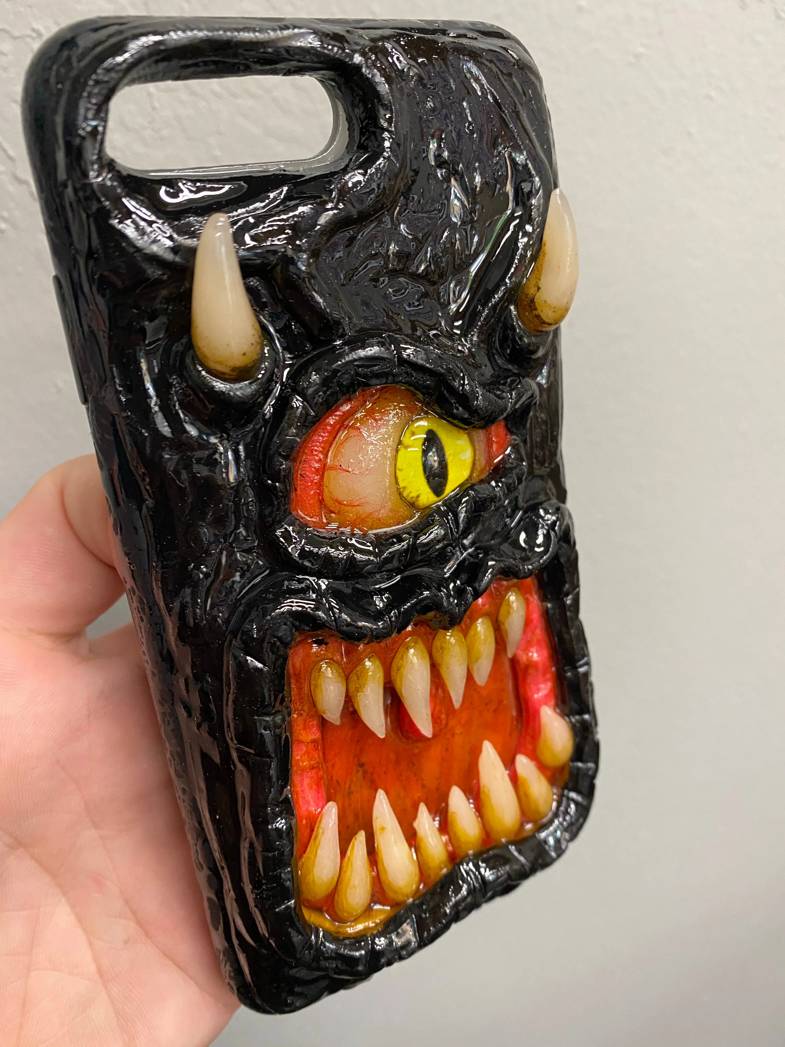 Black Monster Phone Case