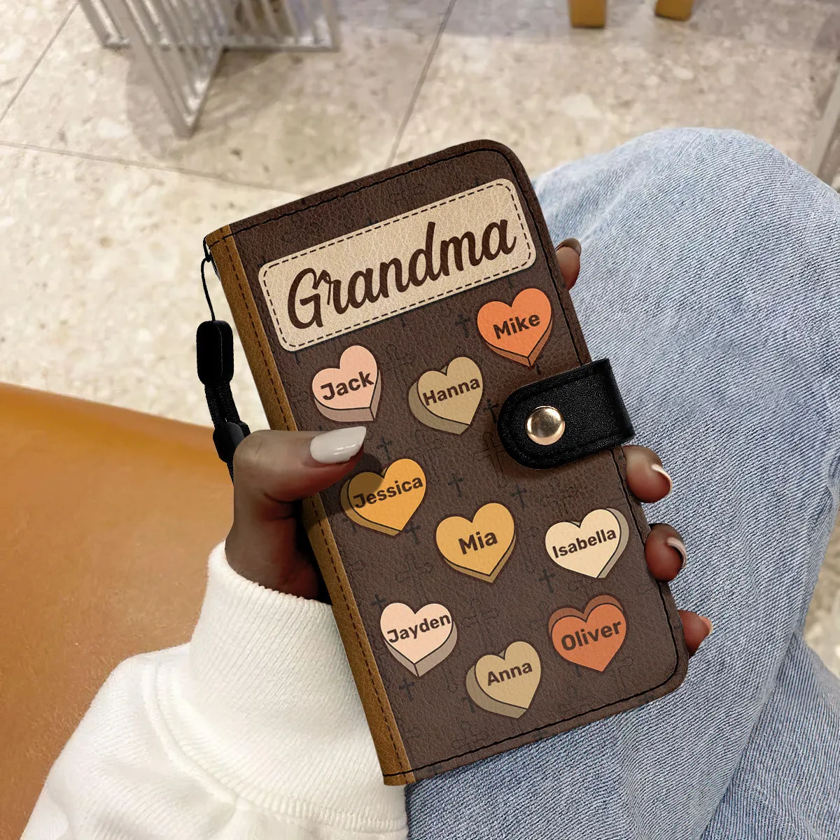 Blessed To Be Called Grandma - Personalized Wallet Case SBWACLTN1171D