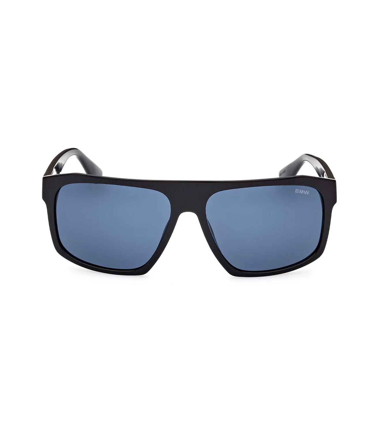 BMW Men's Blue Rectangular Sunglasses