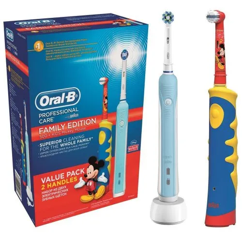 Braun Oral B Disney Family Edition Value Two Pack D16.513.U   D10.51K