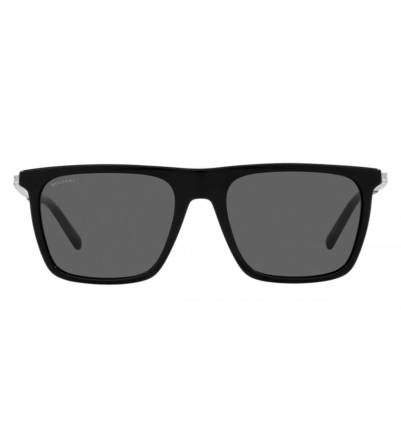 Bvlgari Men's Dark Grey Square Sunglasses